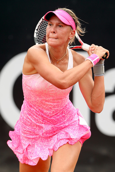 Lucie Hradecka in 2015 Rio Open action. Photo: Matthew Stockman/Getty Images