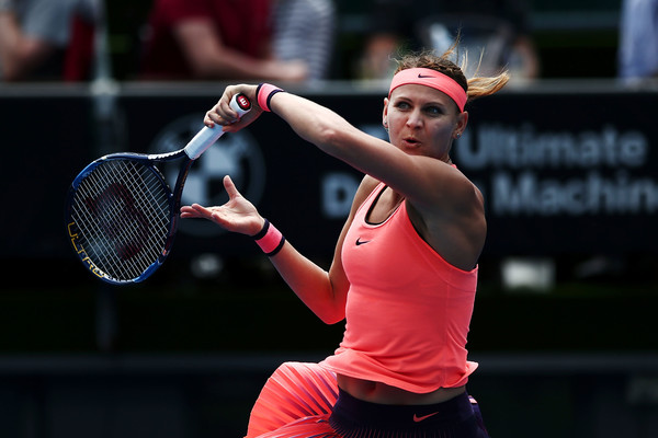 Lucie Safarova in ASB Classic action in New Zealand. Photo: Anthony Au-Yeung/Getty Images 