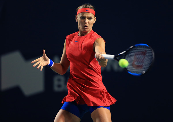 Lucie Safarova in action during her first round match | Photo: Vaughn Ridley/Getty Images North America