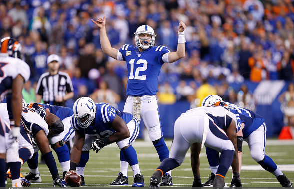 Andrew Luck, here against the Denver Broncos, will be the Colts starter for the long term | Joe Robbins - Getty Images