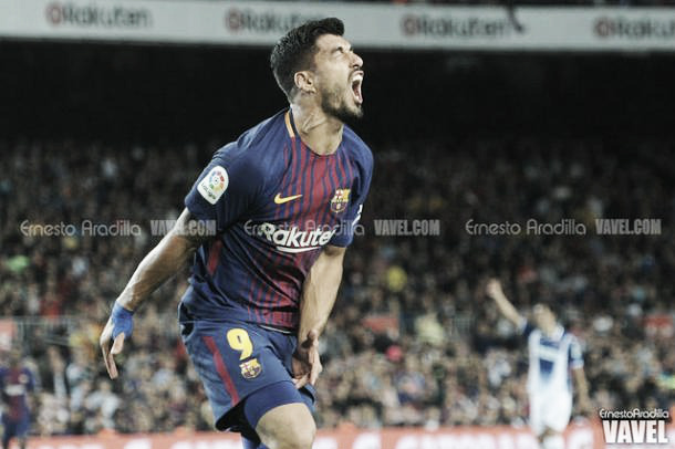 Luis Suárez, referencia en la delantera | Foto: Ernesto Aradilla - VAVEL