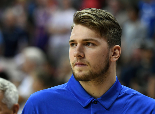 Luka Doncic #77 of the Dallas Mavericks. |Ethan Miller/Getty Images North America|