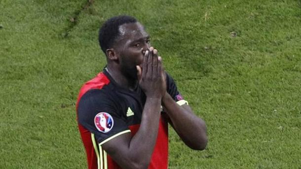 Romelu Lukaku was kept very quiet throughout the game (Picture from Eurosport)