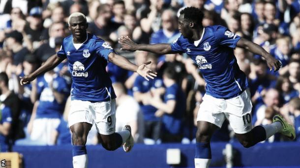 Romelu Lukaku thrives with support. Photo: PA