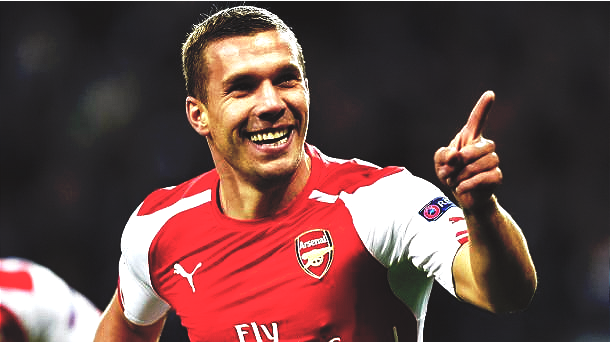 Lukas Podolski en el Arsenal. Foto: VAVEL.com