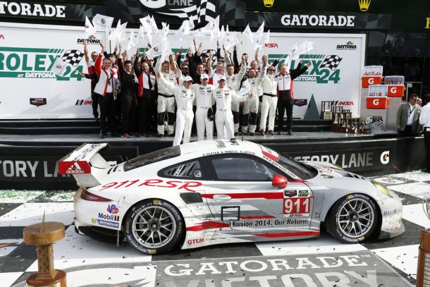 Primeira vitória veio nos EUA em Daytona 2014. (Foto: Porsche AG)