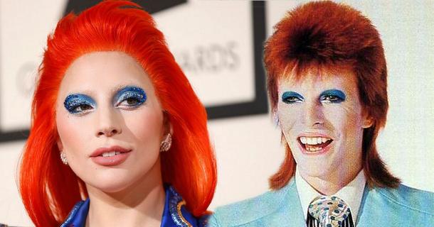 Lady Gaga y David Bowie. Fuente: mirror.co.uk