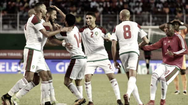 La selección marroquí celebra la clasificación al Mundial | Fuente: FIFA