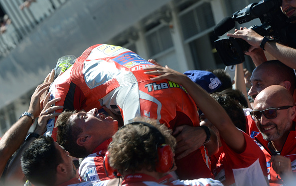 Iannone celebrates. | Image credit: Michel Cizak - AFP