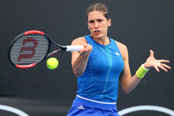 Andrea Petkovic, pictured in action against Kayla Day, must look to be aggressive in this match (Getty/Michael Dodge)