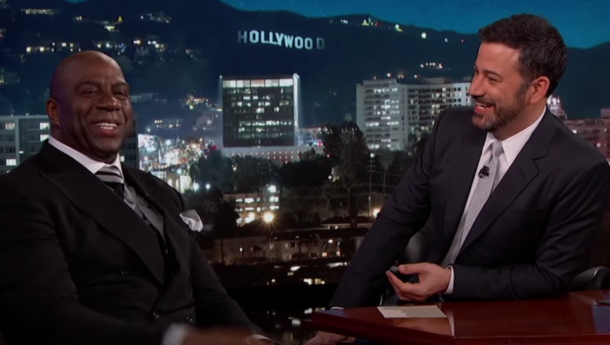 Magic Johnson on Jimmy Kimmel Live. Credit: YouTube/Jimmy Kimmel Live