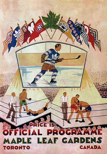 Foto: Cartel publicitario clásico de los Leafs Maple leafs | Foto: NHL.com 
