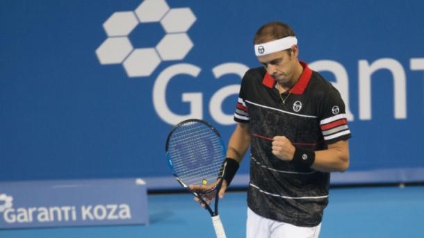 Gilles Muller celebrates his win - Source: SofiaOpen.bg