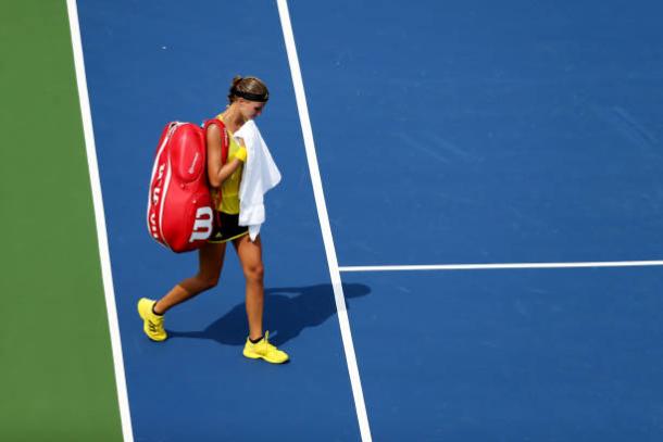 Mladenovic fell to Daria Gavrilova in the opening round in New Haven (Getty/Maddie Meyer)