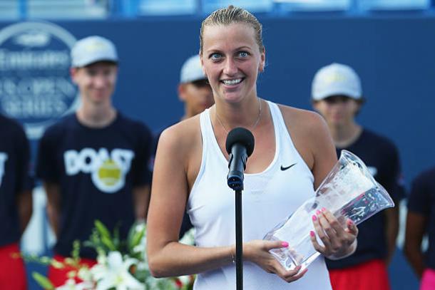 Petra Kvitova after winning the title in 2015 (Getty/Maddie Meyer)