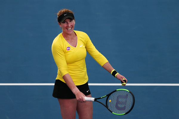 Madison Brengle celebrates her incredible win over Serena earlier in the year | Photo: Anthony Au-Yeung/Getty Images AsiaPac