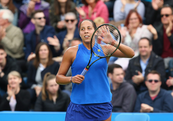 Madison Keys after her semifinal win over Carla Suarez Navarro. Photo: Steve Bardens/Getty Images