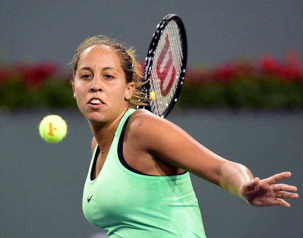 Madison Keys in action at the BNP Paribas Open | Photo: Harry How/Getty Images North America
