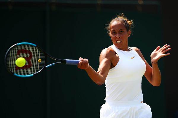 Madison Keys' forehands were on and off today | Photo: Clive Brunskill/Getty Images Europe