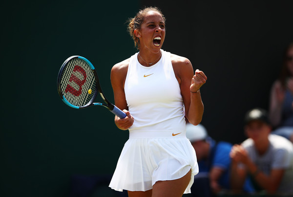 Madison Keys celebrates winning a point | Photo: Clive Brunskill/Getty Images Europe