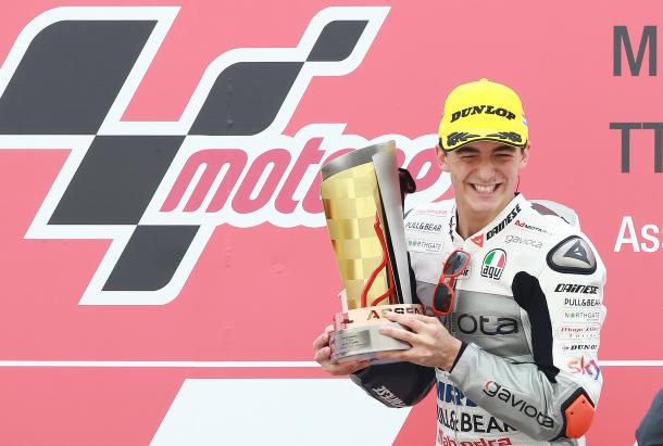 Historical win for Francesco Bagnaia whose first ever race win was also the first ever win for Mahindra - www.mahindra.com