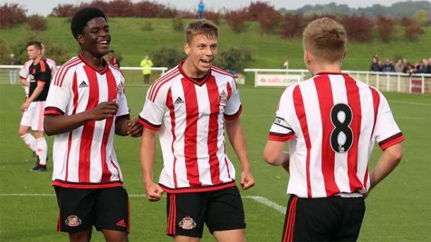 Joshua Maja (left) is one of the most promising youngsters in Sunderland's Academy. (Photo: Sunderland AFC)