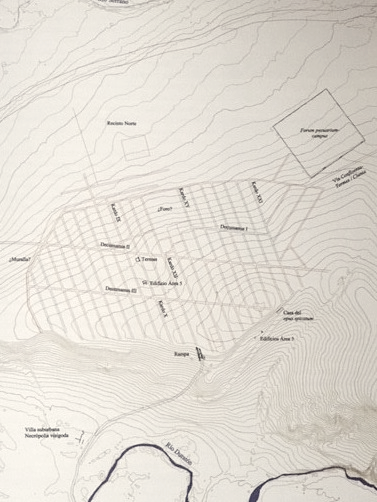 Plano de la ciudad de Confloenta / Fuente: Martínez Caballero 2014