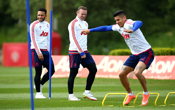 Marcos Rojo returned to Manchester United training on Thursday | Photo: Dave Thompson/Getty Images