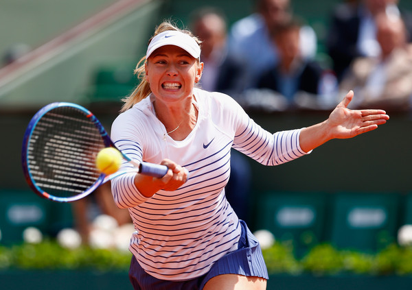 Maria Sharapova in action at the 2015 French Open | Photo: Julian Finney/Getty Images Europe