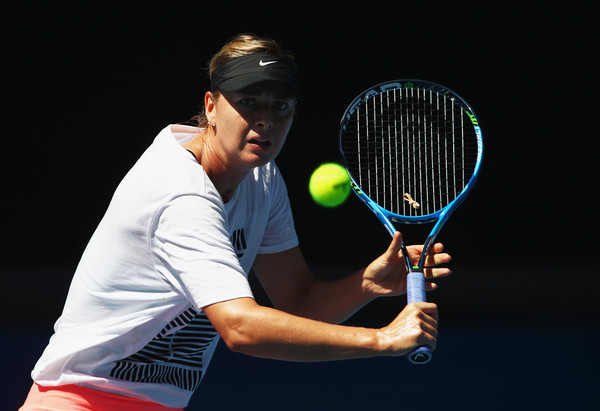 Maria Sharapova during a practice session in Melbourne | Photo: Clive Brunskill/Getty Images AsiaPac