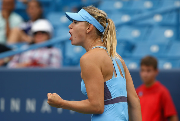 Maria Sharapova celebrates winning her match against Madison Keys at the 2014 Western and Southern Open | Photo: Andy Lyons/Getty Images North America