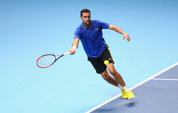 Cilic at the World Tour Finals in 2014 (Photo by Clive Brunskill/Getty Images)