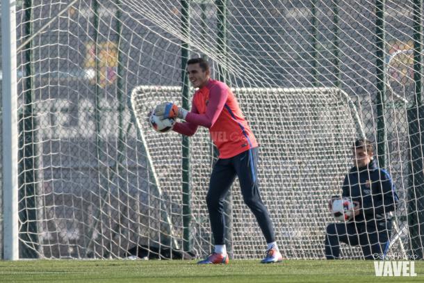 Jordi Masip entrenando con el FC Barcelona. Foto: Gerard Franco, VAVEL