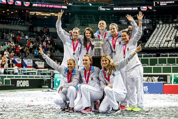 The Czech Republic won the Fed Cup title when they hosted Russia in the final in 2015 (Getty/Matej Divizna)