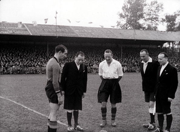 Busby captained the Combined Services side against Belgium, winning 3-0