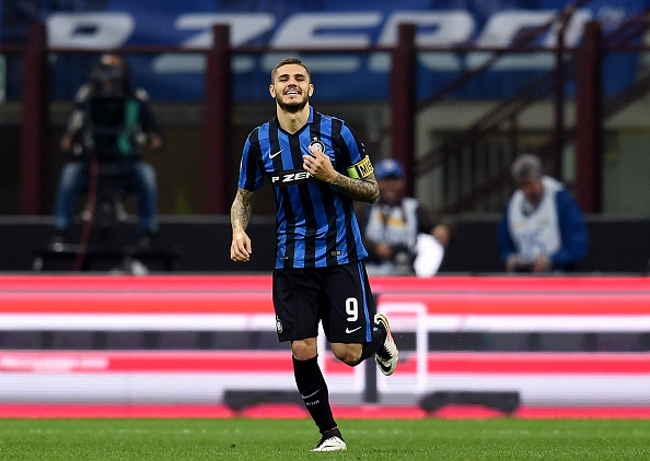 Mauro Icardo celebrates for Inter Milan | Photo: Claudio Villa/Inter Milan FC