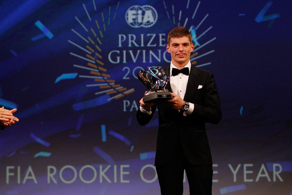 Verstappen galardonado como 'rookie del año' | Fuente: Zimbio