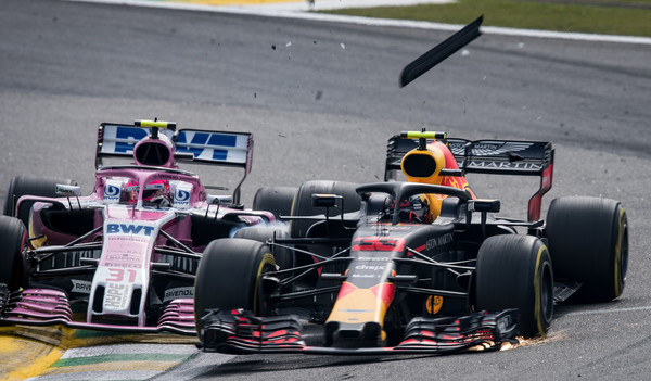Accidente entre Esteban Ocon y Max Verstappen | Fuente: Getty Images