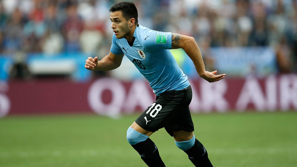 Maxi con la selección uruguaya. | Fuente: Marca