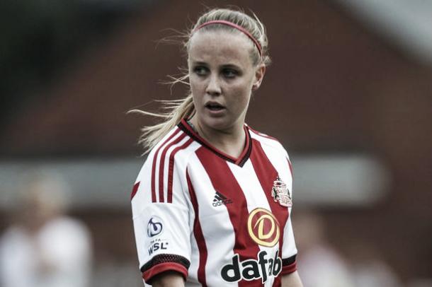 Above: Sunderland AFC ladies striker Beth Mead is looking to improve in the new season after winning PFA women's young player of the year | Photo: The Chronicle  
