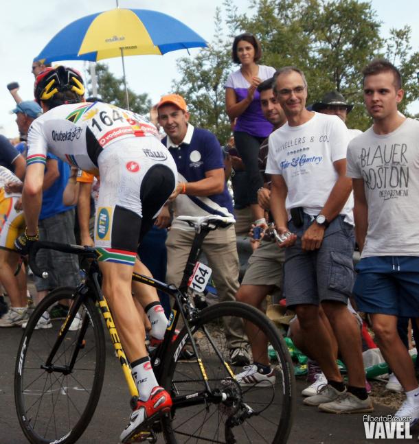 Louis Meintjes fue una de las sensaciones de la Vuelta en 2014 | Foto: Alberto Brevers - VAVEL