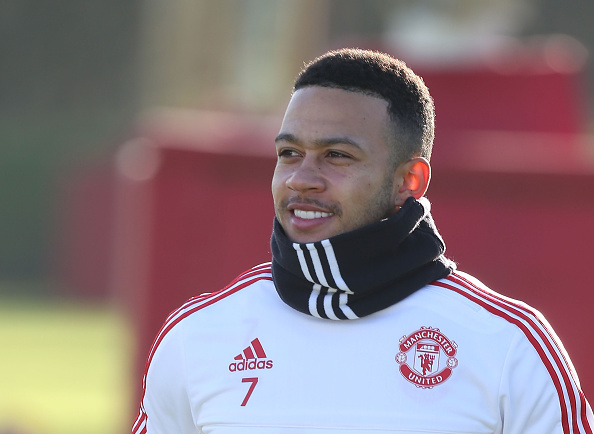 Memphis in training | Photo: Matthew Peters/Manchester United via Getty Images