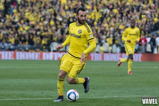 Justin Meram during the 2015 MLS Cup Final against the Portland Timbers | Brandon Farris - VAVEL USA