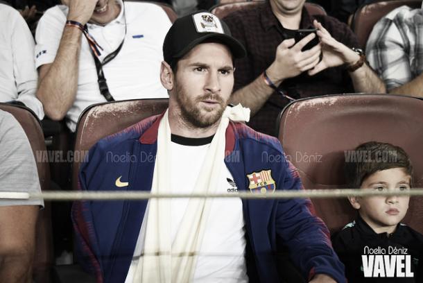 Messi se rompe el radio derecho | Foto: Noelia Déniz - VAVEL