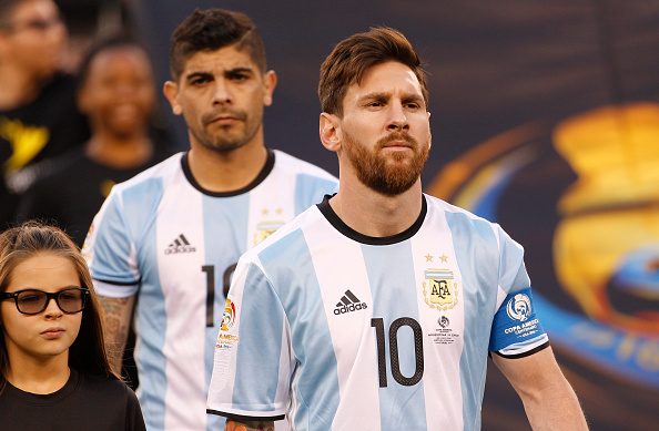 Messi leads his team out for what looks to be the final time. | Image credit: Chris Szagola/LatinContent/Getty Images