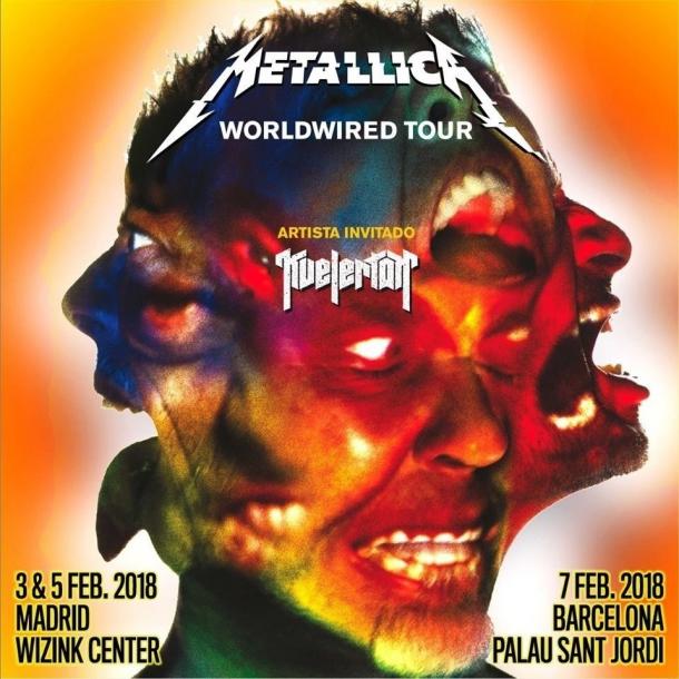 Cartel del paso por España de Metallica | Foto: Livenation.es