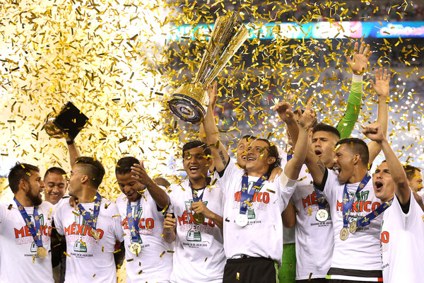 Mexico took down Jamaica in their last meeting, the 2015 CONCACAF Gold Cup Final (Photo: Patrick Smith/Getty Images).