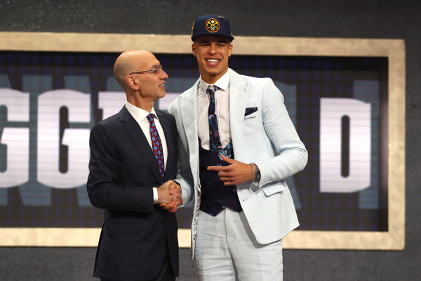 Michael Porter Jr. poses with NBA Commissioner Adam Silver |Mike Stobe/Getty Images North America|