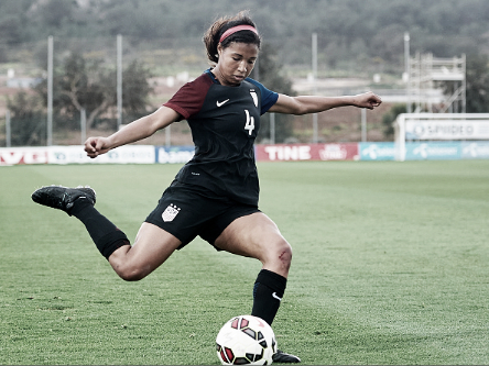 Purce in action for the u-23 WNT at La Manga (Source: fotopress - Getty)