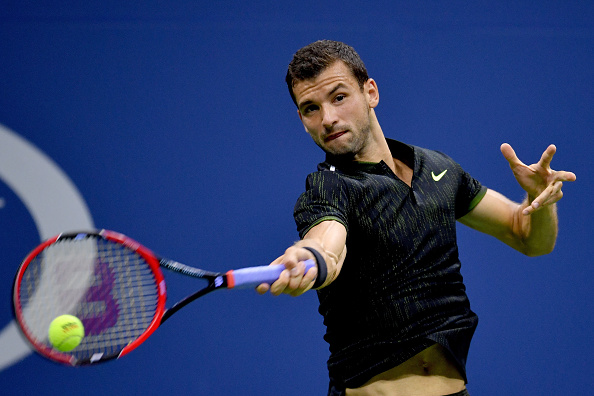 Grigor Dimitrov in action at the US Open (Getty/Mike Hewitt)